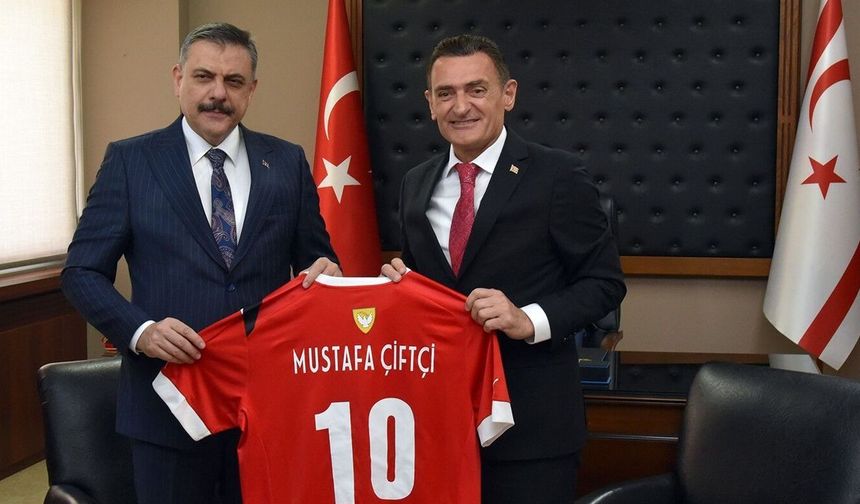 Oğuz, mevkidaşı Çiftçi ile görüştü:'İş birliğimiz devam edecek'