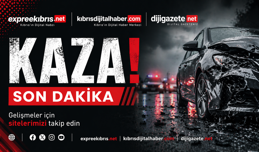 Gazimağusa-Karpaz ana yolunda kazaya neden olan alkollü sürücü tutuklandı