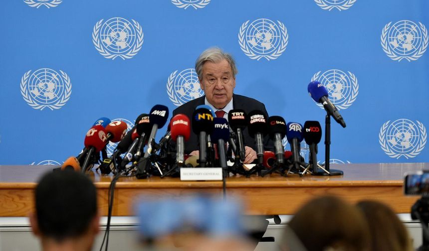 Guterres: 'Çözüme giden yolu açacak, başarılı bir 5+1 toplantısı istiyorum'
