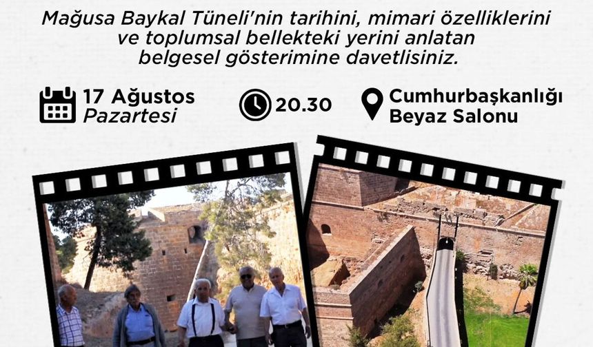 Baykal Tüneli Belgeseli, pazartesi günü gösterilecek