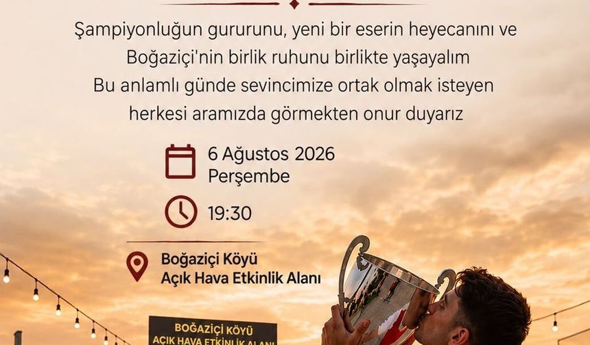 Boğaziçi'ndeki açılış ve kutlama etkinliği