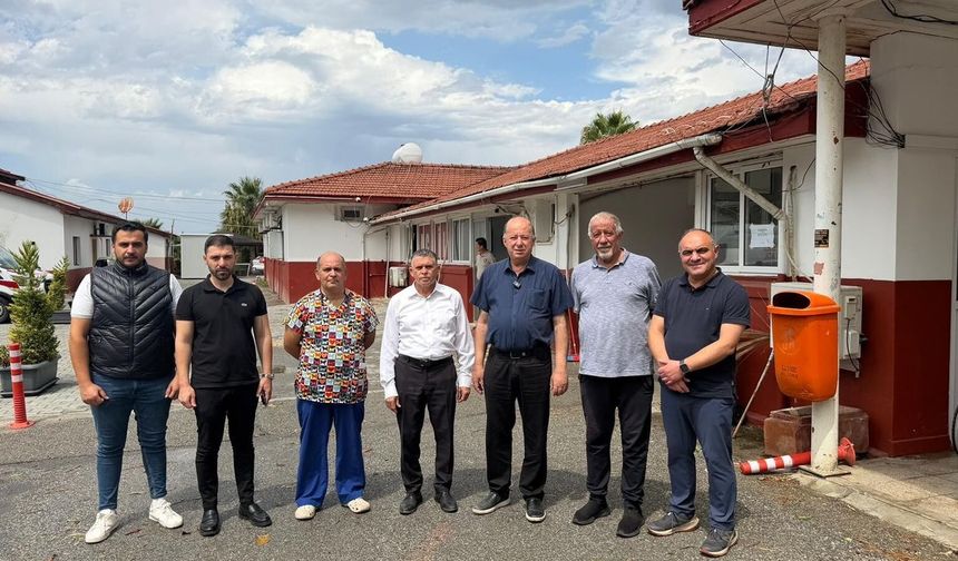 Dinçyürek, olumsuz hava koşullarından etkilenen Cengiz Topel Hastanesi'nde incelemelerde bulundu
