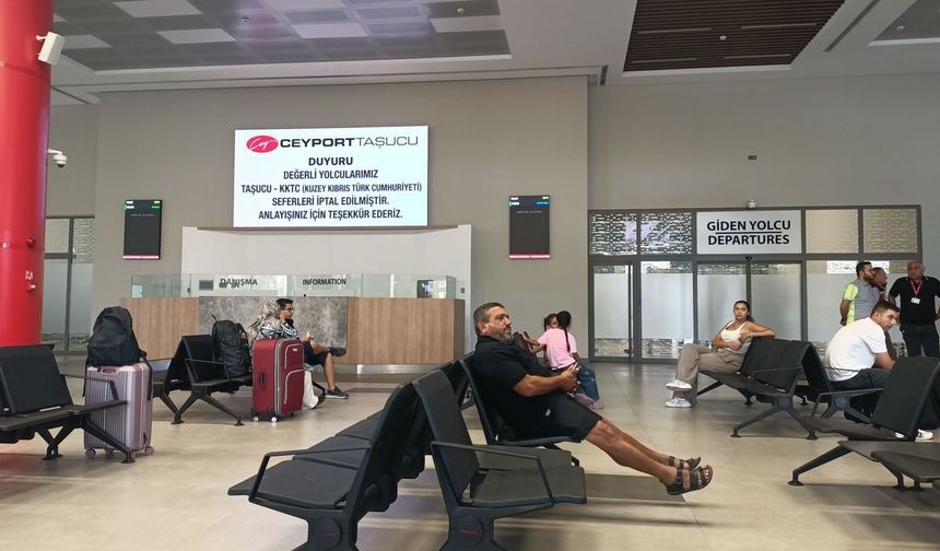 Mersin-Girne arasında denizden yolcu taşımacılığı yapılan seferler iptal edildi