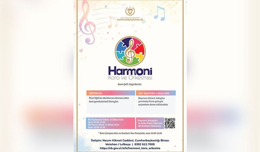 'Cumhurbaşkanlığı Harmoni Koro ve Orkestrası' başvurular devam ediyor