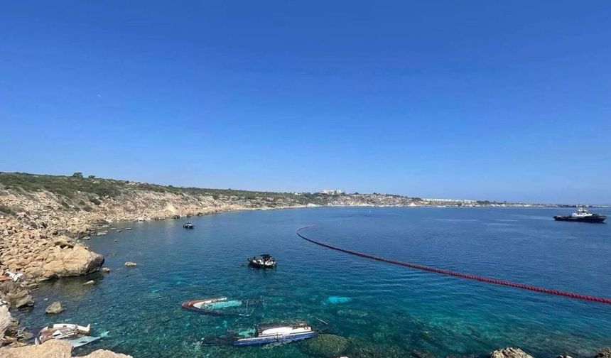 Greko Burnu'ndaki ölümlü deniz kazaları için enkaz arama, toplama ve kaldırma çalışmaları başladı