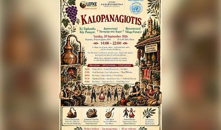 Kalopanayiotis'te iki toplumlu köy panayırı düzenleniyor