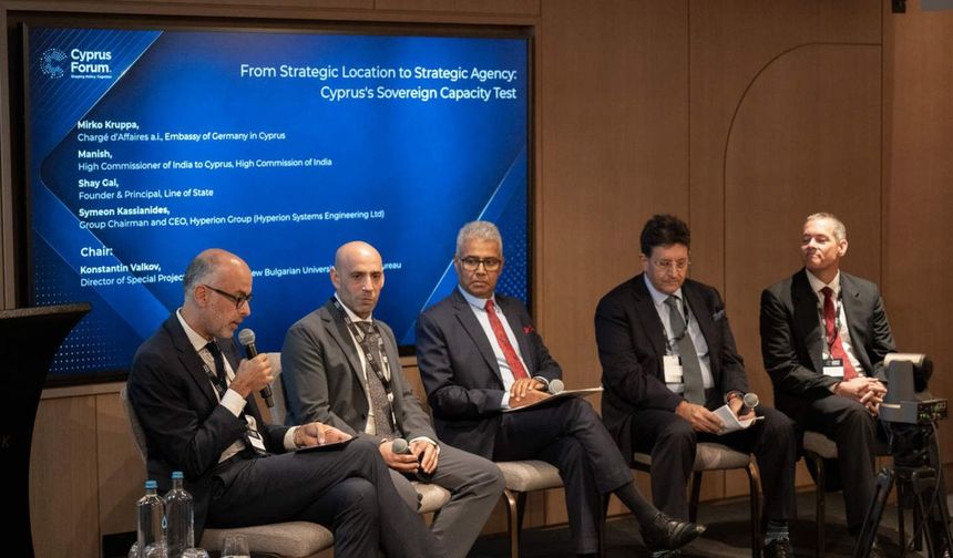 ABD Büyükelçisi ve bazı diplomatlar Cyprus Forum'da Kıbrıs sorunu ve enerji gündemini ele aldı