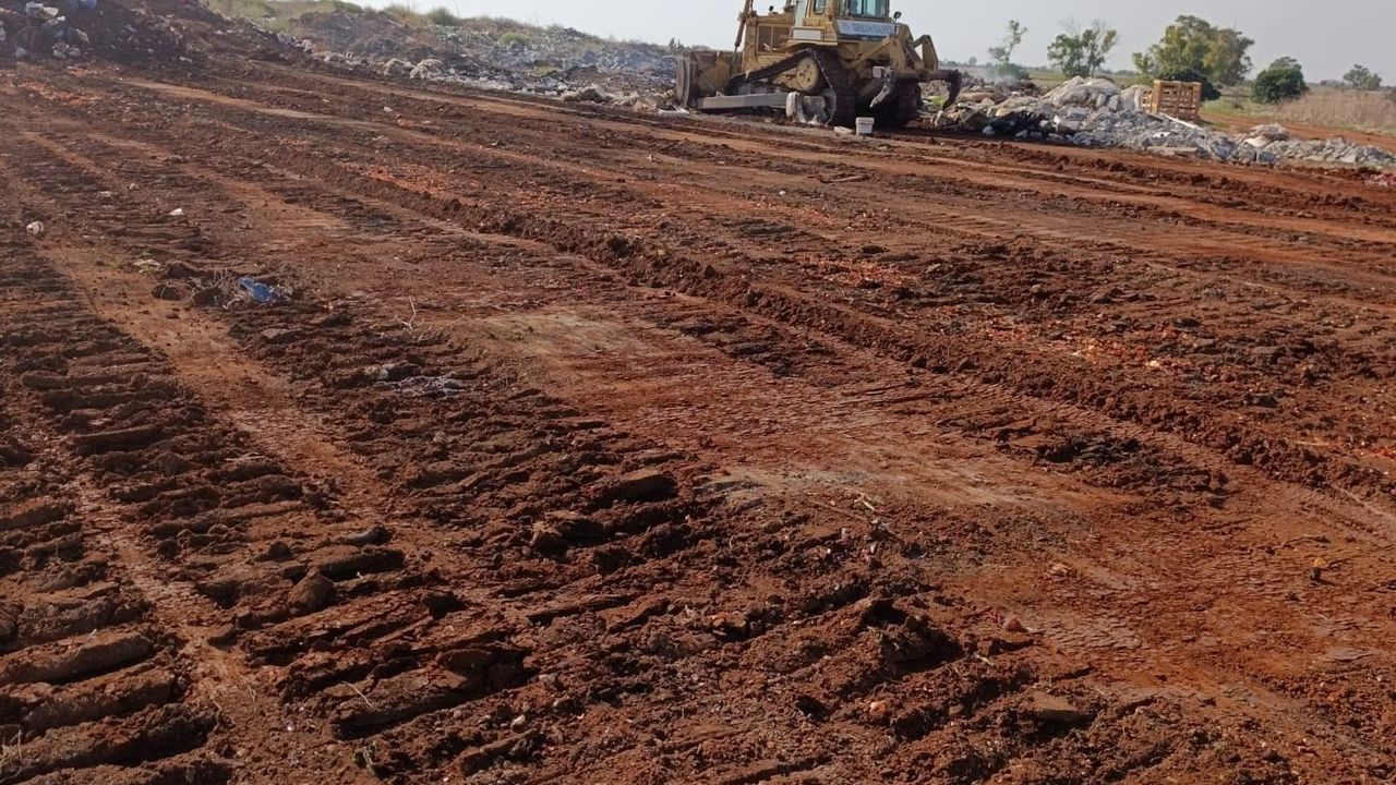 Beyarmudu çöplüğünde ıslah çalışması