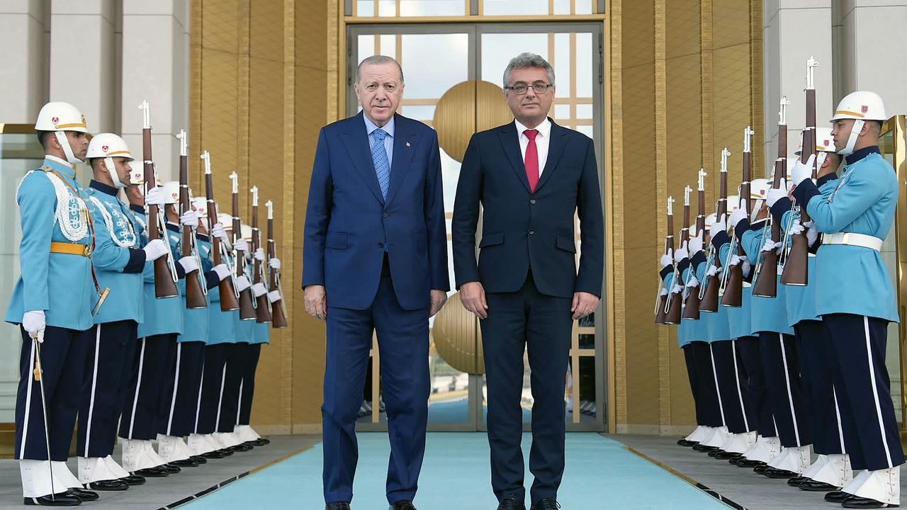 Cumhurbaşkanı Erhürman, TC Cumhurbaşkanı Erdoğan'la görüştü